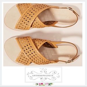 NIB Anthropologie Ezra Cris Cross Sandals |